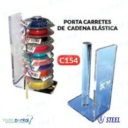 Porta carretes de cadena elastica