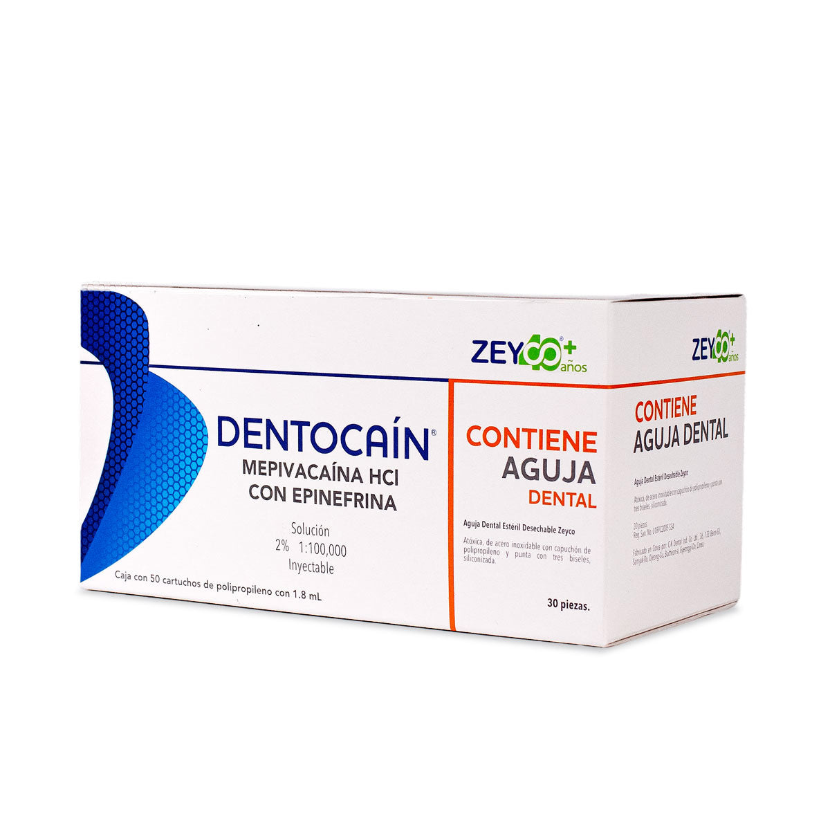 Dentocain mepivacaina 2% c/epinefrina