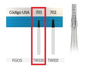 Fresa de carburo Endo Ibident