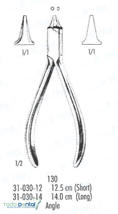 Pinza dos picos larga 14cm arain