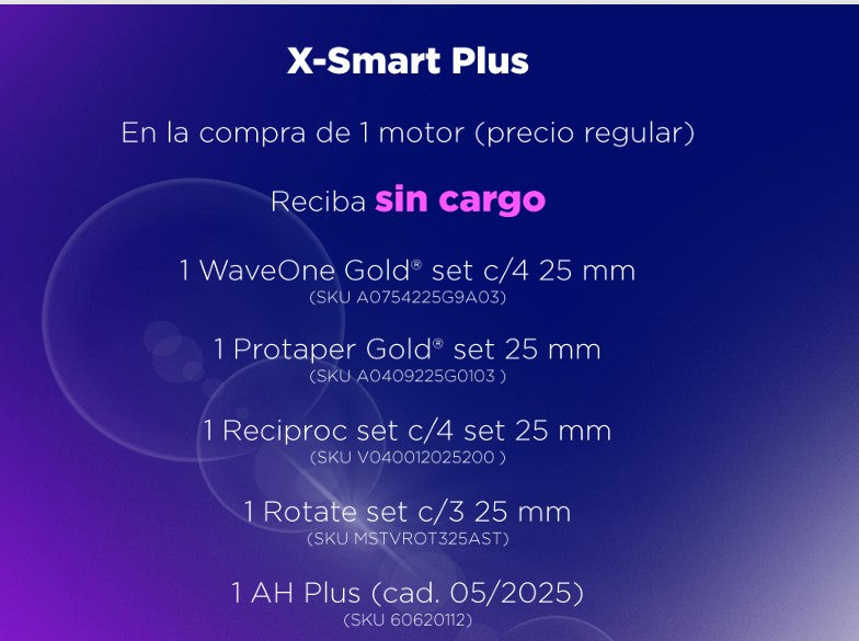 Kit especial "X-smart + 4 limas rotatorias + Ah plus"