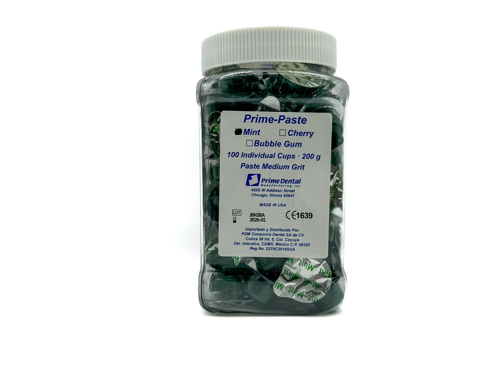 Prime paste prophylaxis 100 cups 200g mint