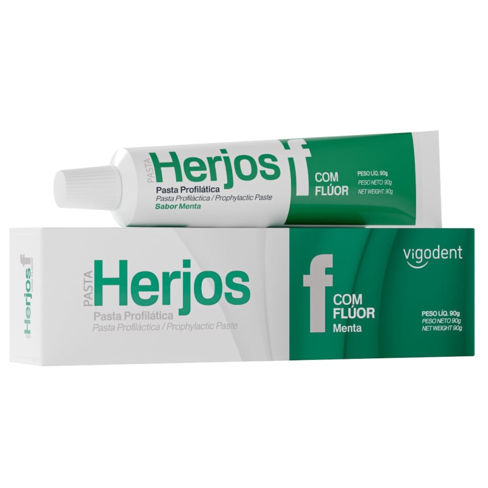 Herjos menta - pasta profilactica con fluor tubo 90g