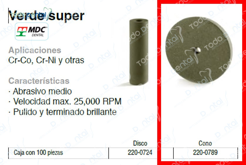 Abrasivos MDC (Discos, conos, cepillos, etc.)