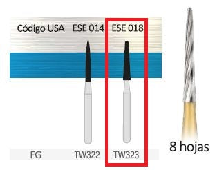 Fresa de carburo Endo Ibident