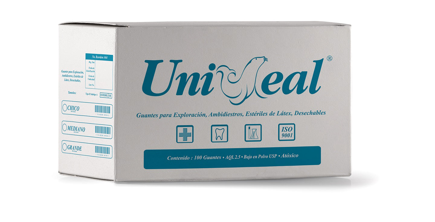 Guante esteril de latex Uniseal