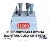 Pulidores para resina de contrangulo (kit 6 pzas.)