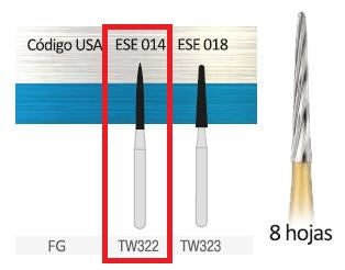 Fresa de carburo Endo Ibident