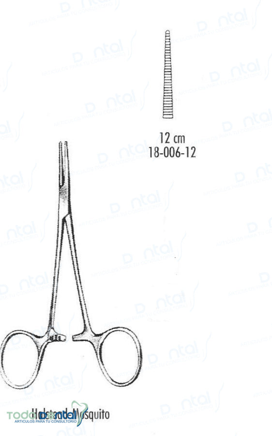 Pinza mosco recta 12.5 cm arain