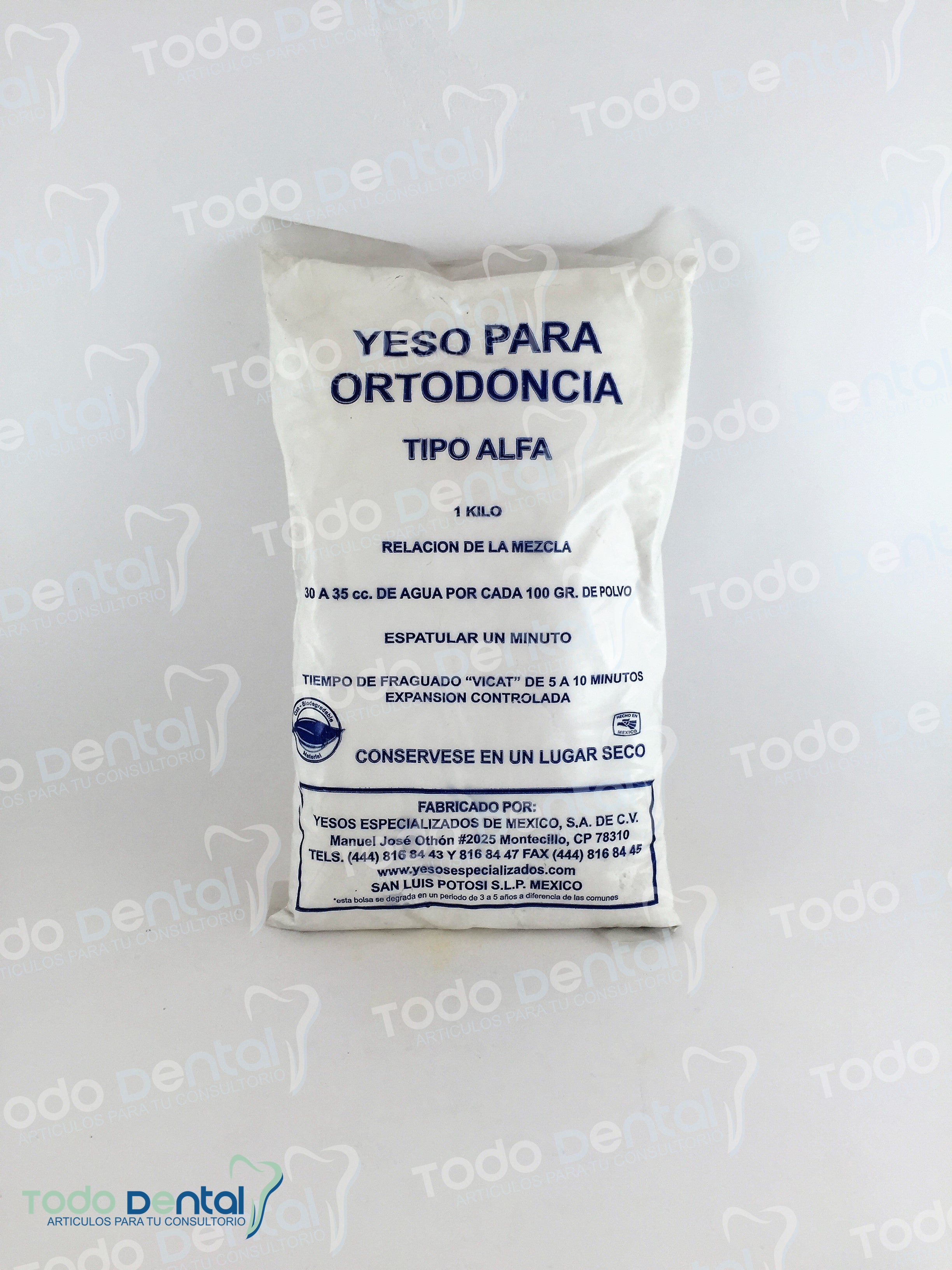 Yeso orthodoncia 1 kg.